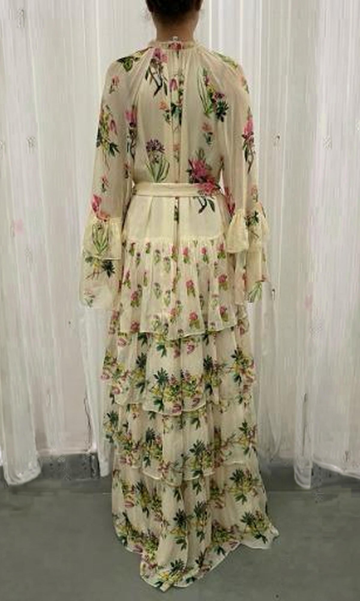 Womens | Dina Viscose Long Dress | Yellow
