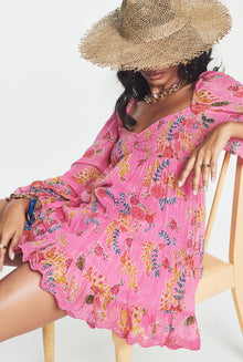 Hemant & Nandita | Fiora Short Dress | Pink