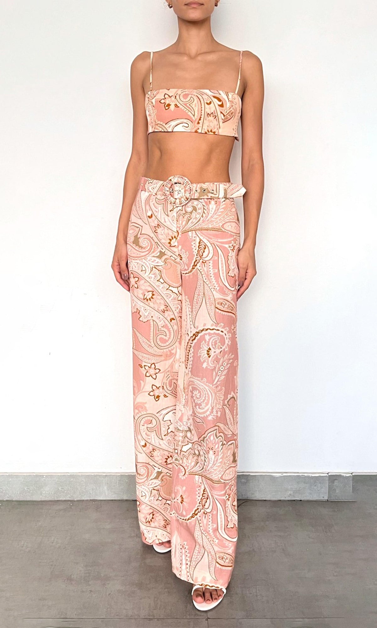 Womens | Fiza Cotton Bralette | Powder Pink