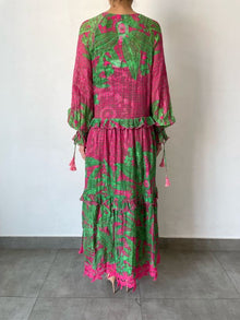 Hemant & Nandita | Goa Kaftan | Green/Pink