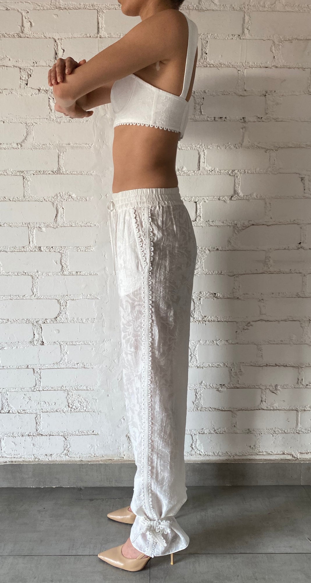 Hemant & Nandita | Ilara Flared Pants | White