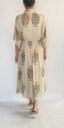 Hemant & Nandita | Chiffon Long Dress | Lemon