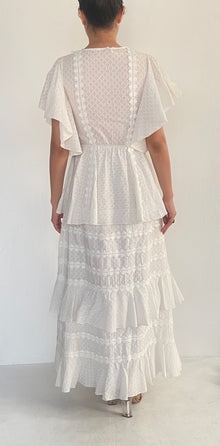 Hemant & Nandita | Cotton Long Dress | White