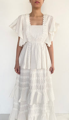 Hemant & Nandita | Cotton Long Dress | White