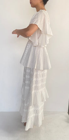 Hemant & Nandita | Cotton Long Dress | White