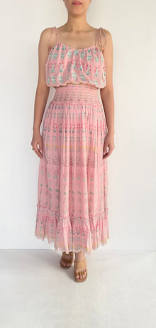 Hemant & Nandita | Cotton Long Dress | Pink