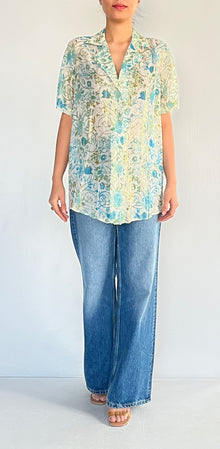 Hemant & Nandita | Lurex Shirt | Green