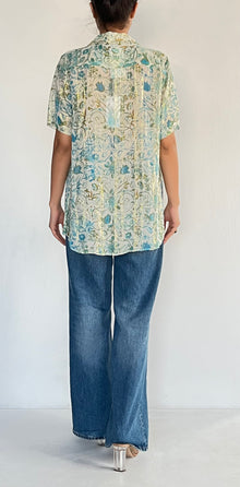 Hemant & Nandita | Lurex Shirt | Green