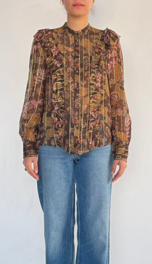 Hemant & Nandita | Brown Lurex Shirt | Brown
