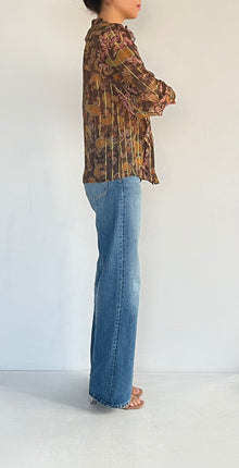 Hemant & Nandita | Brown Lurex Shirt | Brown