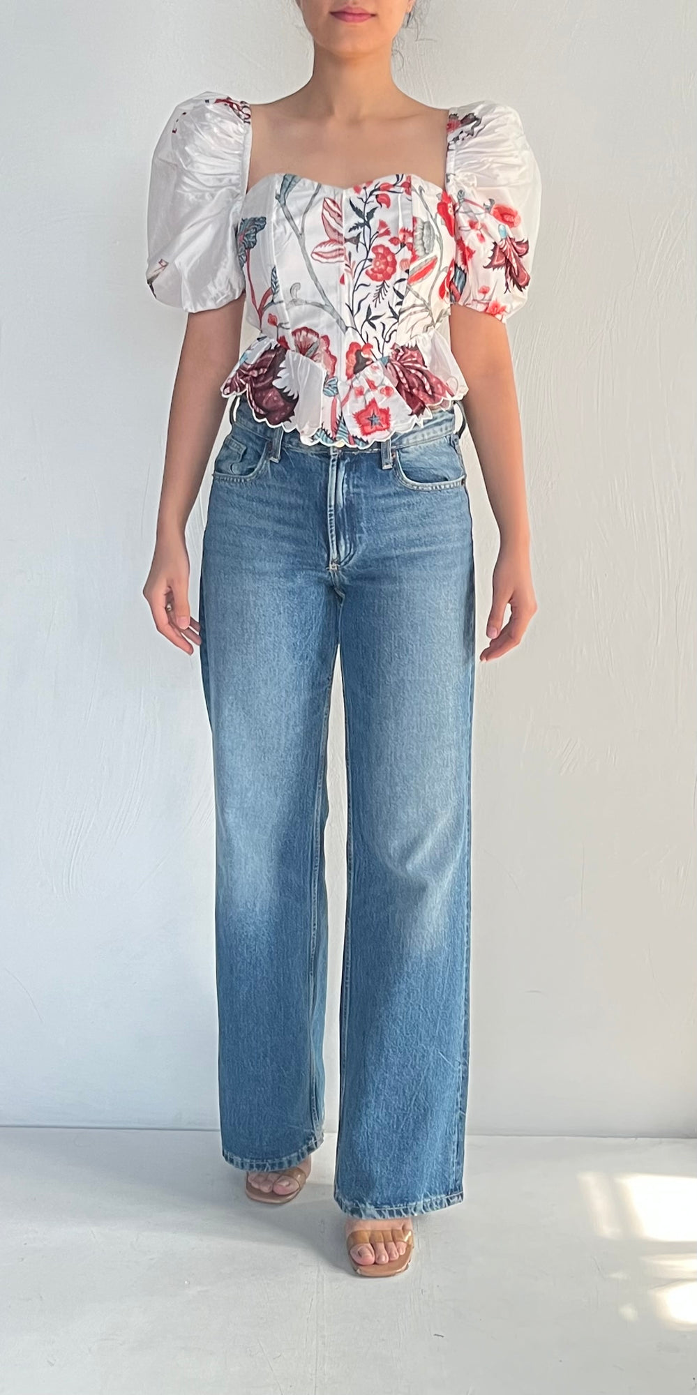 Hemant & Nandita | Knotted Crop Top | White