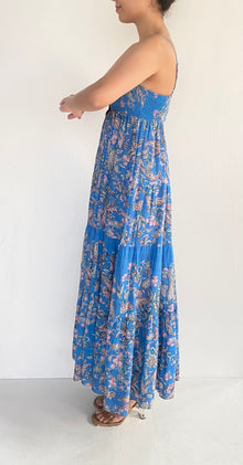 Hemant & Nandita | Cotton Midi Dress | Blue