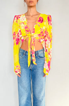 Hemant & Nandita | Printed Top | Yellow