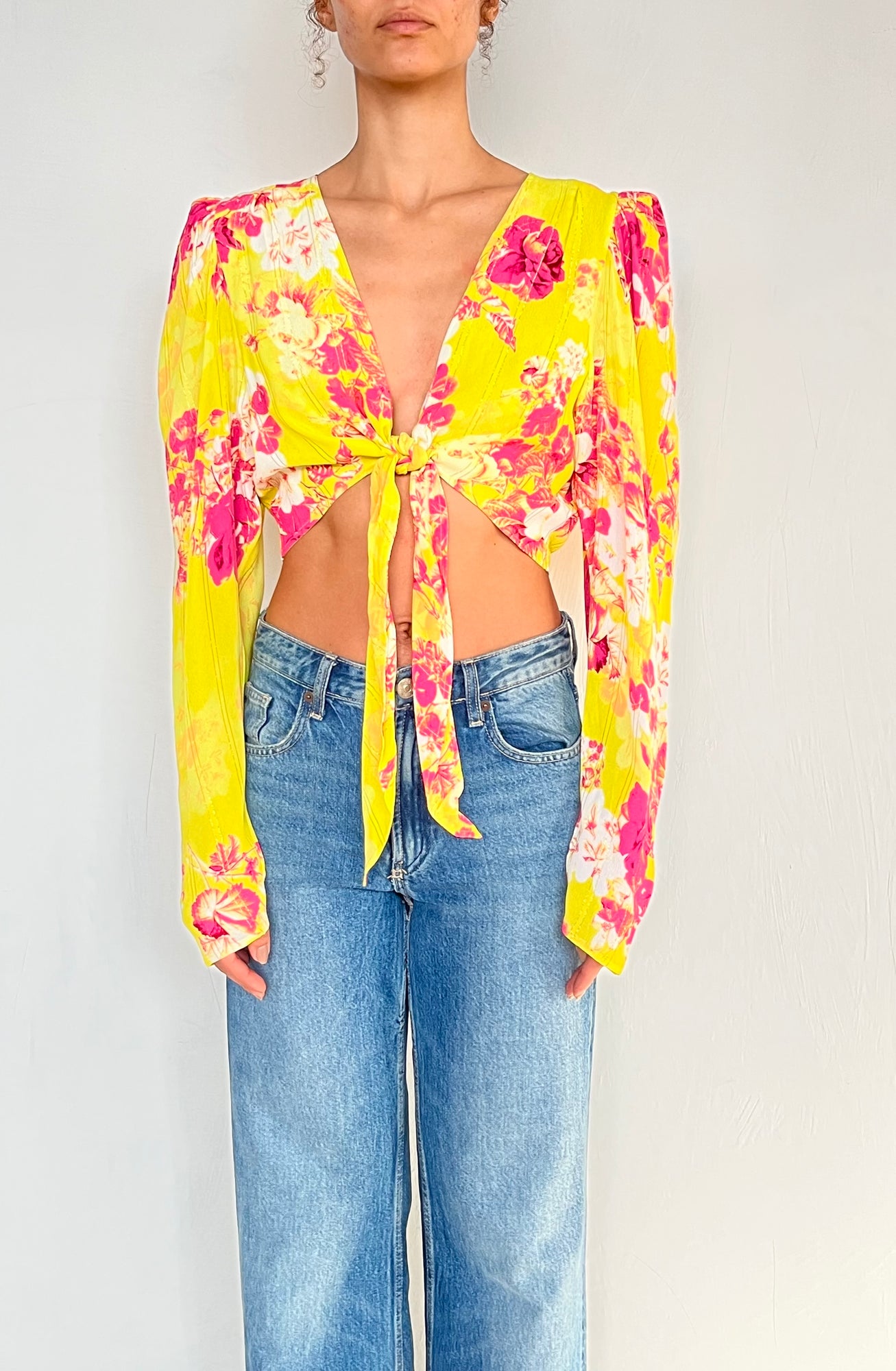 Hemant & Nandita | Printed Top | Yellow
