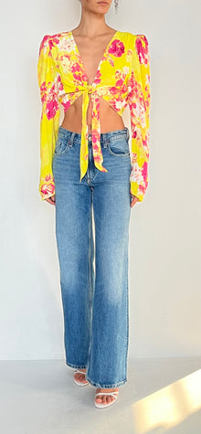 Hemant & Nandita | Printed Top | Yellow