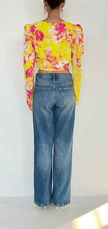 Hemant & Nandita | Printed Top | Yellow