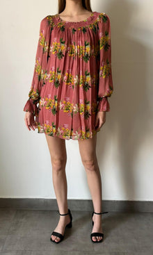 Womens | Inv Flat Chiffon Flowy Silhouette Short Dress | Peach