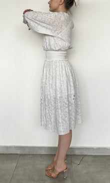 Womens | Inv Cotton Linen Midi Dress | White