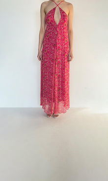 Womens | Inv Viscose Chiffon Nara Long Dress | Pink