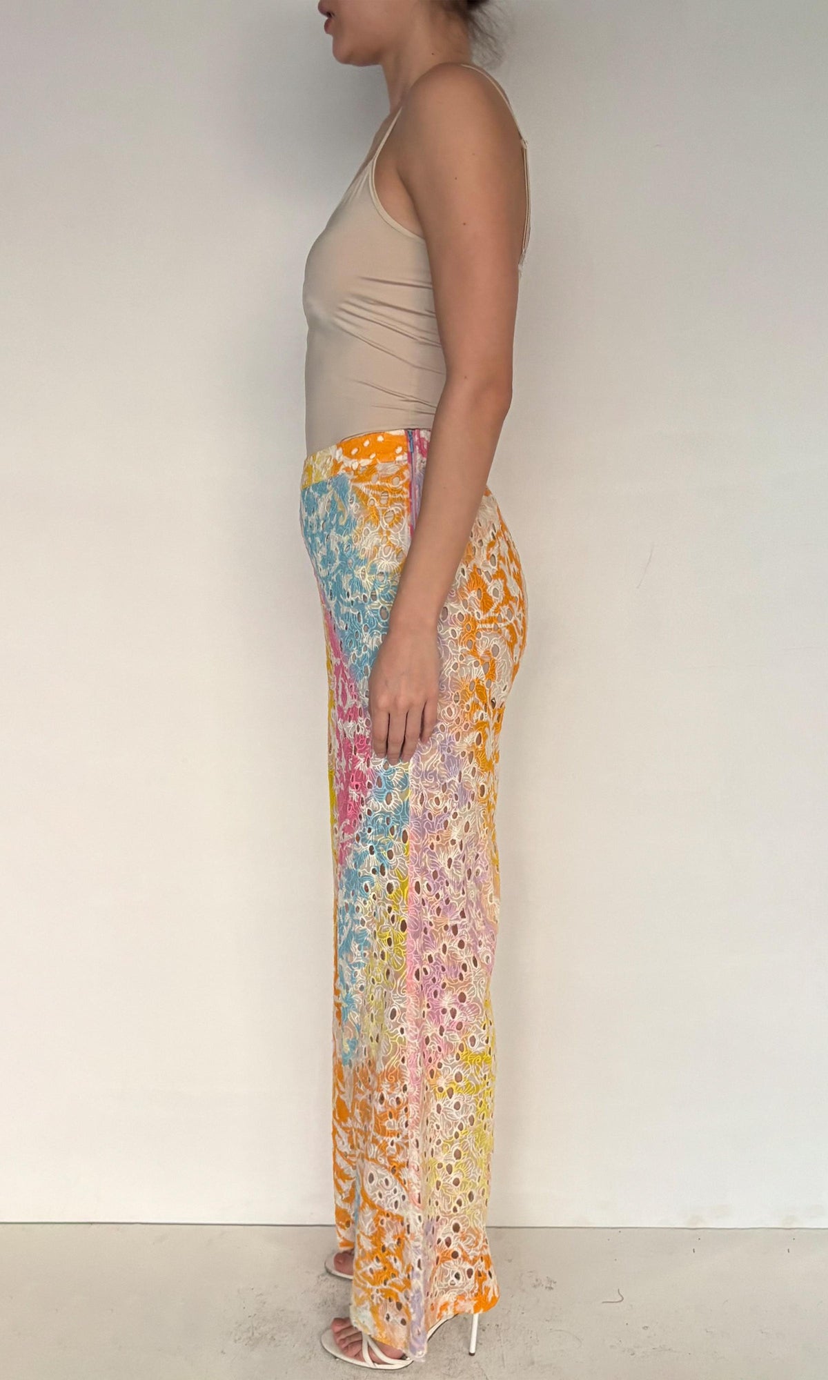 Womens | Inv Georgette Schiffli Pants | Multi