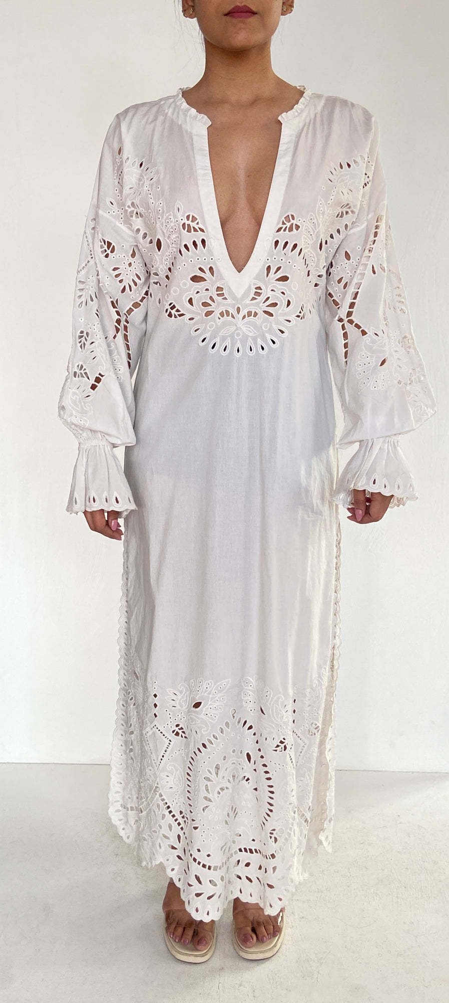 Hemant & Nandita | Aisha Long Dress | White