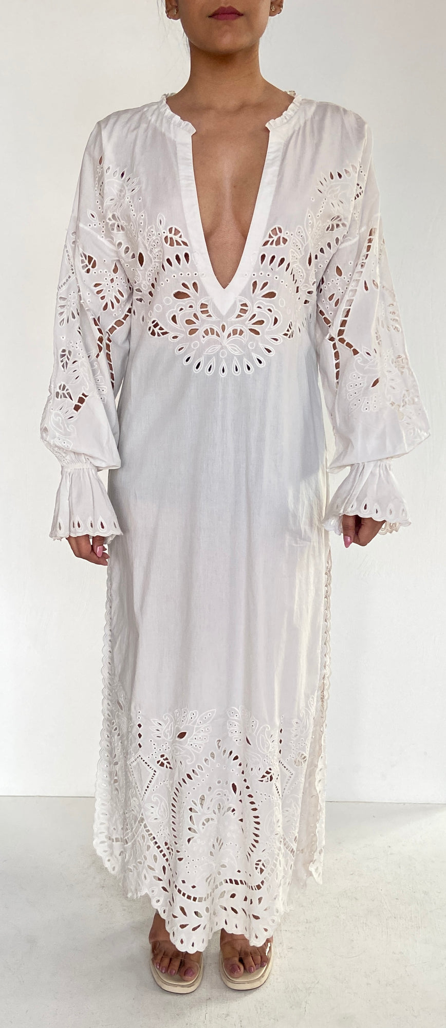 Hemant & Nandita | Aisha Long Dress | White