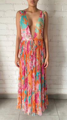 Hemant & Nandita | Bela Long Dress | Orange