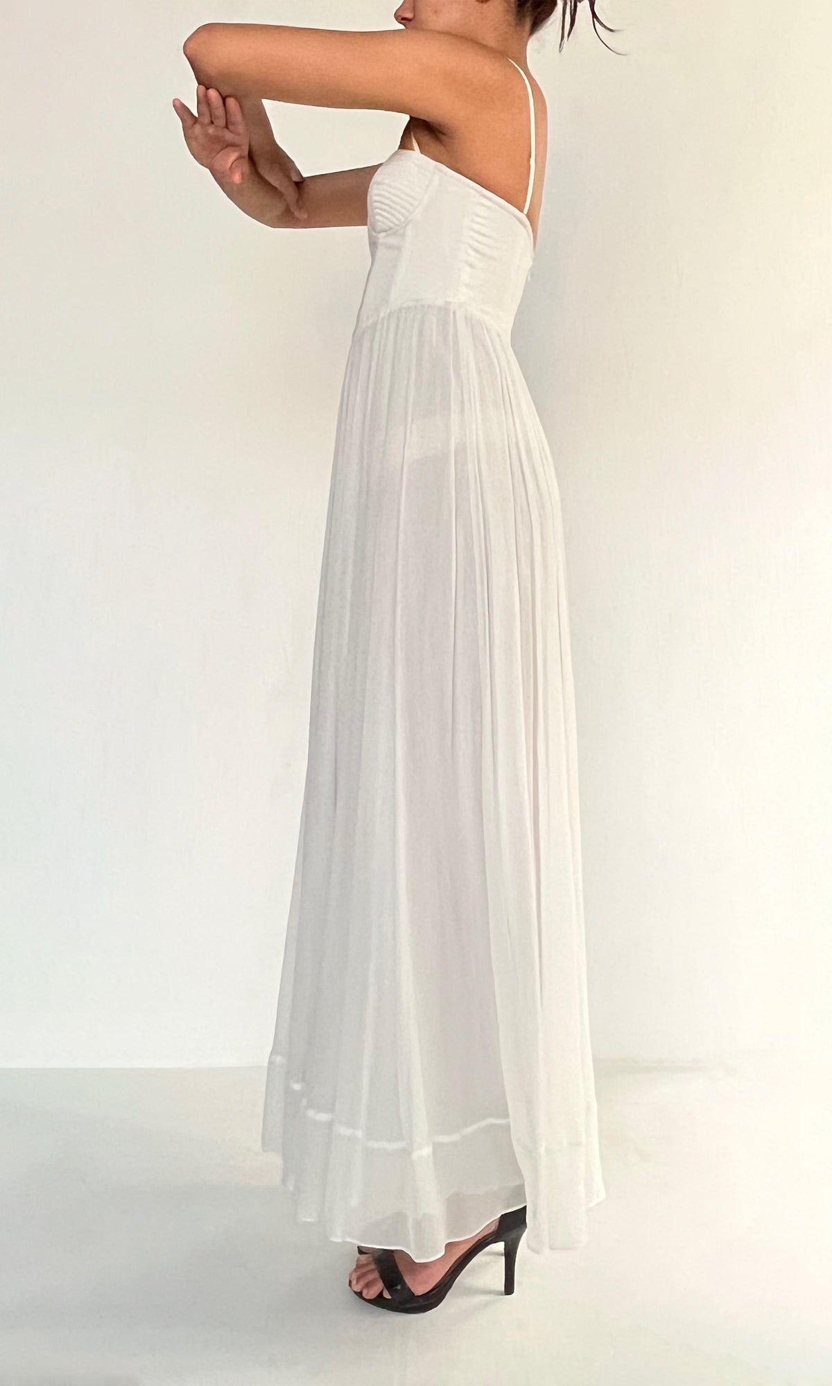 Womens | Inv Viscose Long Dress | White
