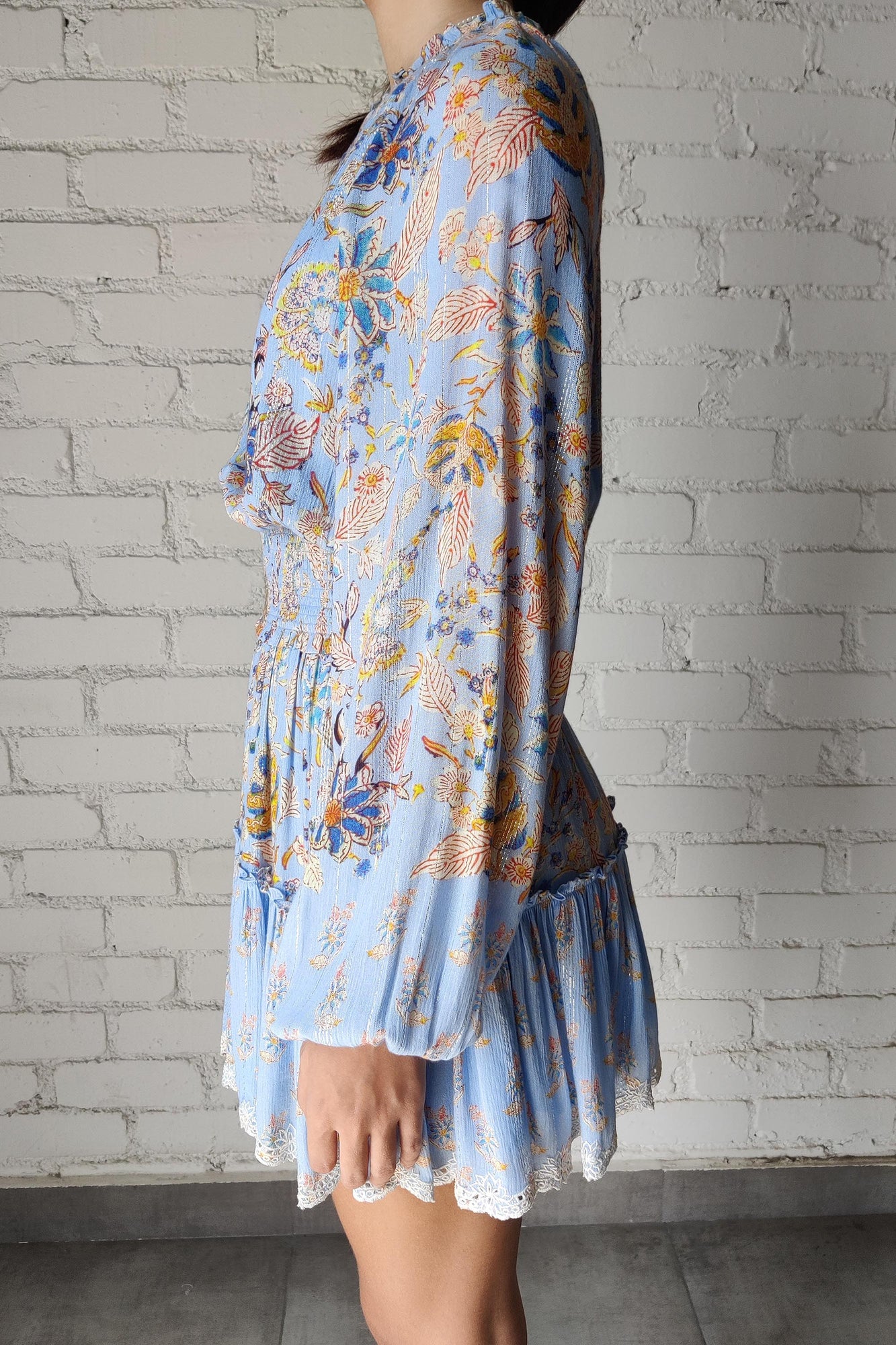 Hemant & Nandita | Lyan Short Dress | Blue