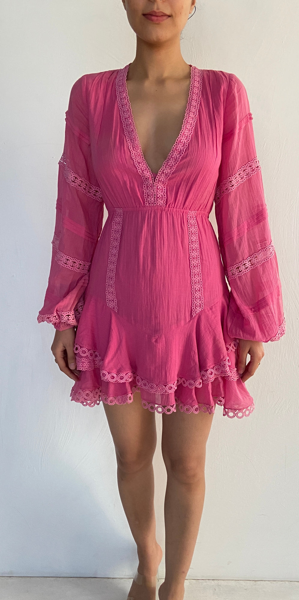 Hemant & Nandita | Ruby Short Dress | Pink