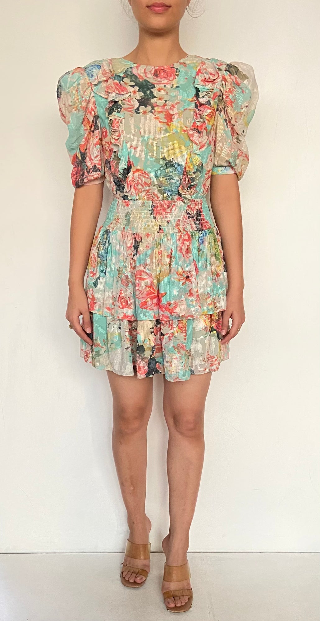 Hemant & Nandita | Sage Short Dress | Multicolor