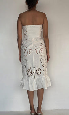 Womens | Inv Cotton Poplin Midi Dress | White