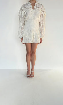 Hemant And Nandita | Inv Viscose Georgette Nysa Short Dress | White