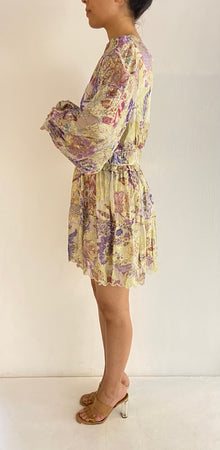 Hemant & Nandita | Z Lurex Short Dress | Lavender