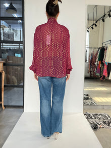 Hemant & Nandita | Maroon Foil Top | Maroon