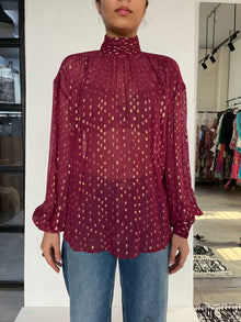 Hemant & Nandita | Maroon Foil Top | Maroon