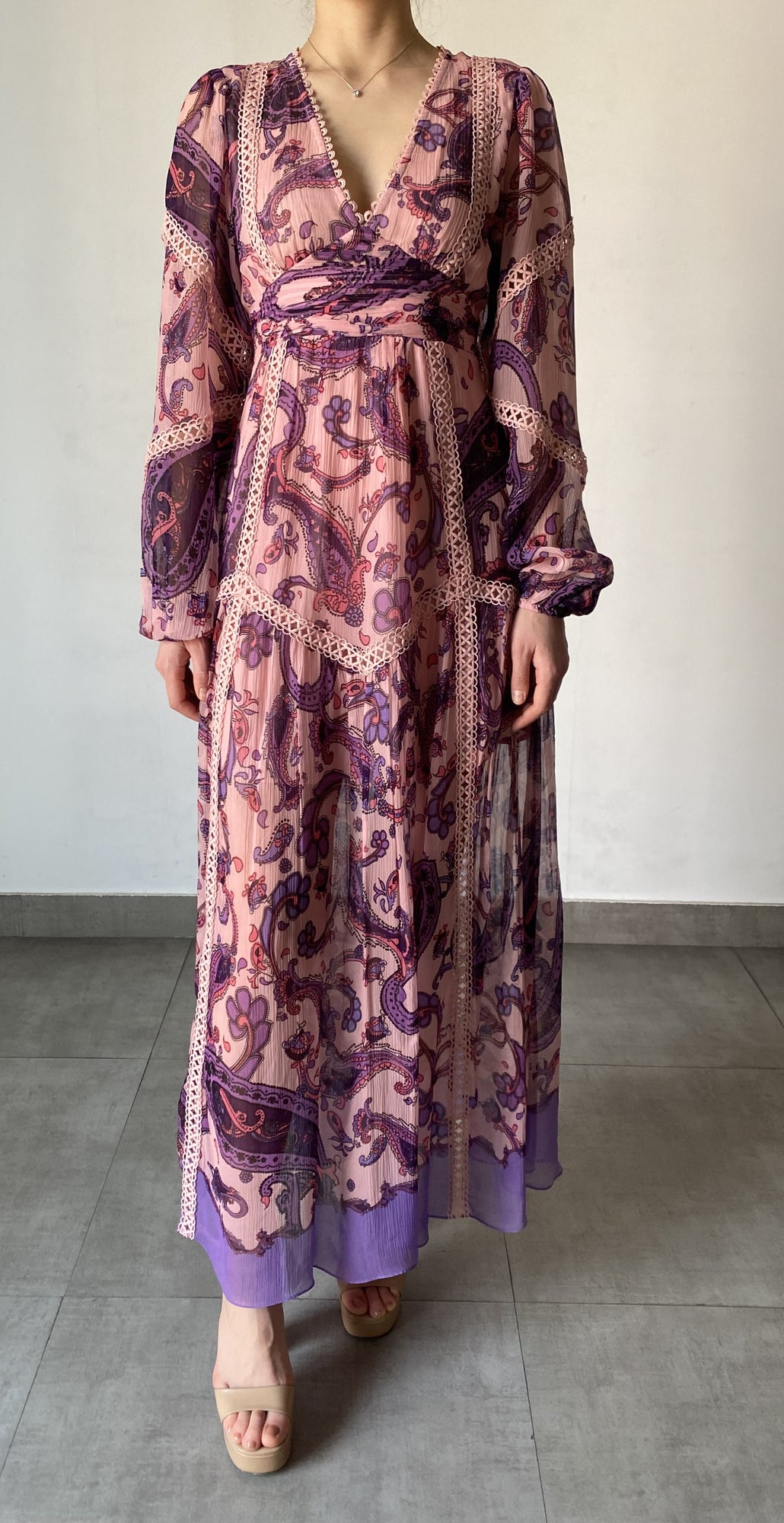 Hemant & Nandita | Jaya Long Dress | Pink