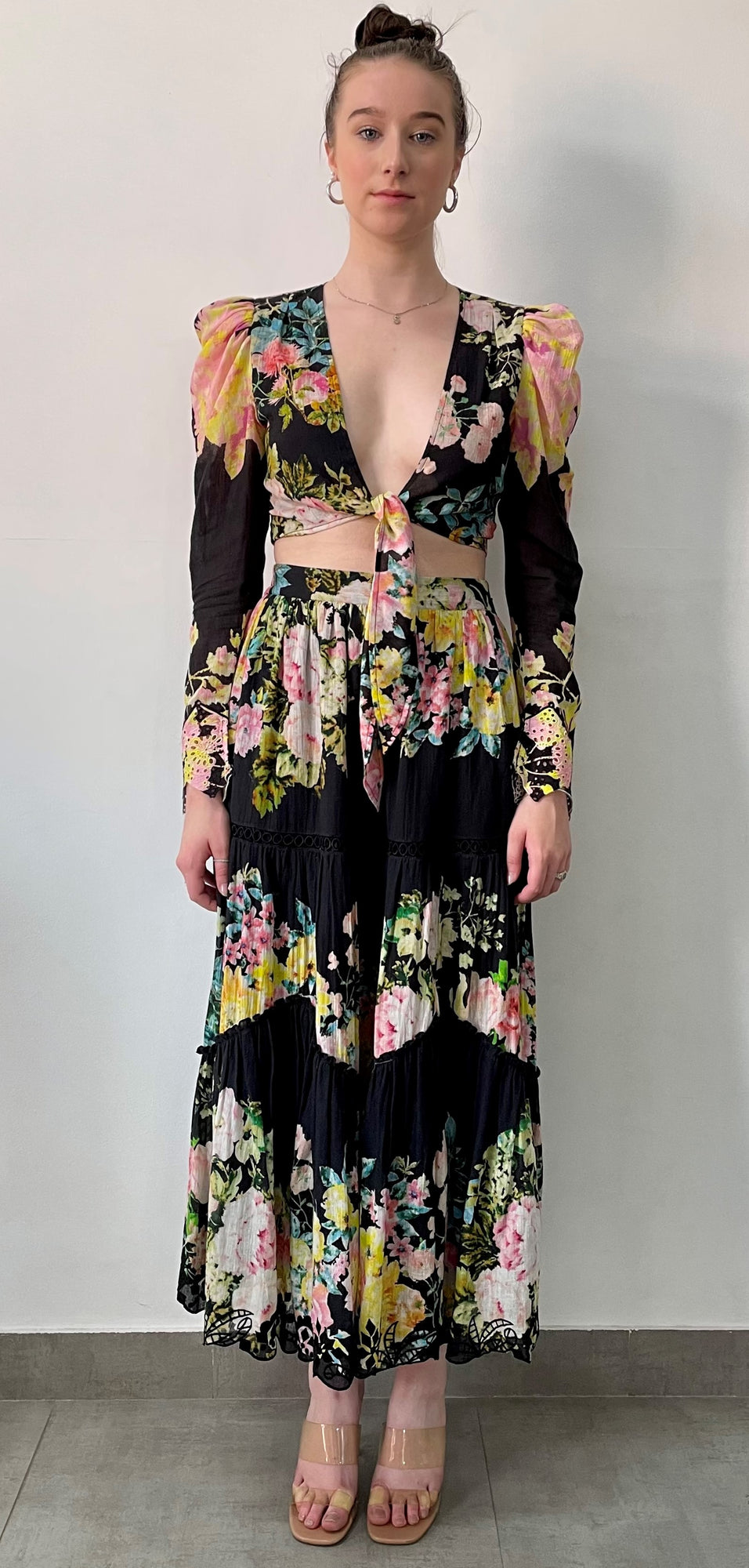 Hemant & Nandita | Jolie Midi Skirt | Black