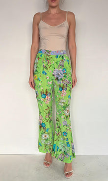 Womens | Laya Moss Crepe Pants | Green