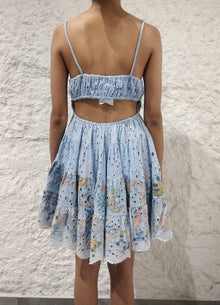 Hemant & Nandita | Lyna Short Dress | Sky Blue