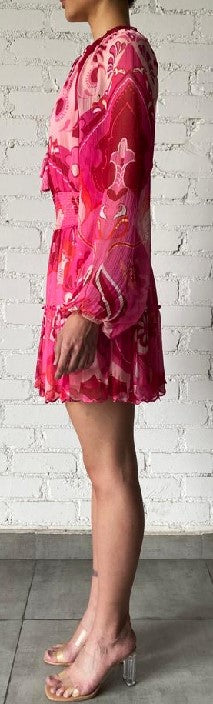 Short Dress | Peach/Pink