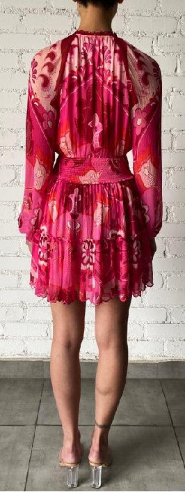 Short Dress | Peach/Pink