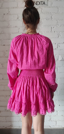 Hemant & Nandita | Mavi Short Dress | Pink
