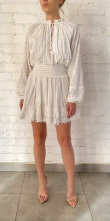 Hemant & Nandita | Mavi Short Dress | Off-White