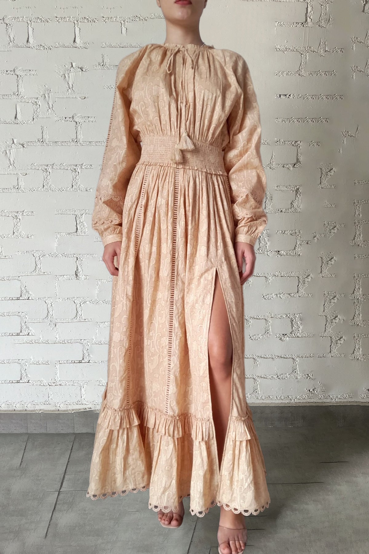 Long Dress | Nude