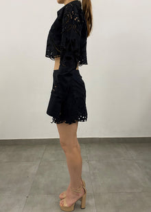 Hemant & Nandita | Mohi Short Skirt | Black