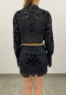 Hemant & Nandita | Mohi Short Skirt | Black