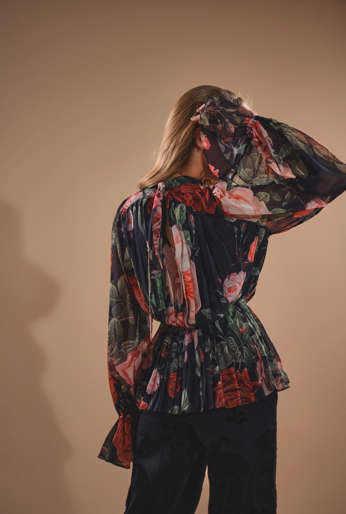 Hemant & Nandita | Naaz Floral Top | Peach
