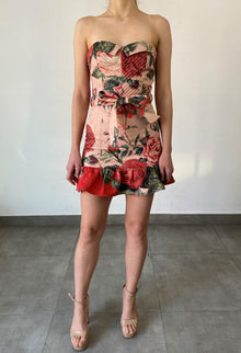 Hemant & Nandita | Naaz Sleeveless Short Dress | Peach