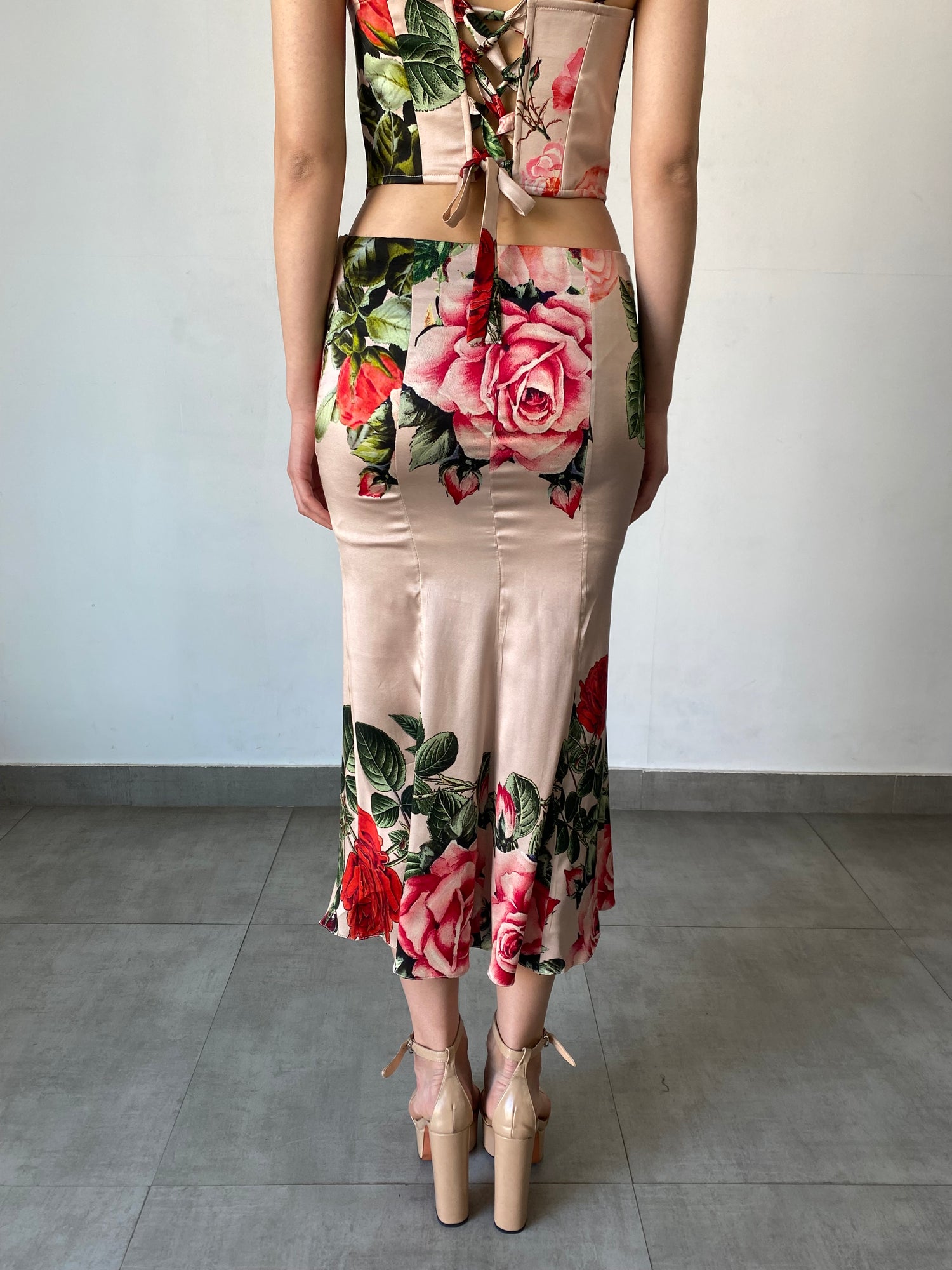 Hemant & Nandita | Naaz Midi Skirt | Peach
